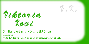 viktoria kovi business card