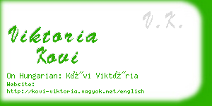 viktoria kovi business card